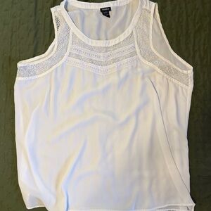 White Sleeveless Blouse